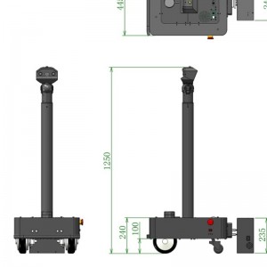 MR9 IDC Robot di pattuglia del centro dati